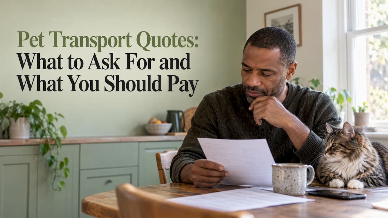 Pet Transport Quotes: What to Ask For and What You Should Pay